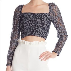 Keepsake the Label sweetheart crop top